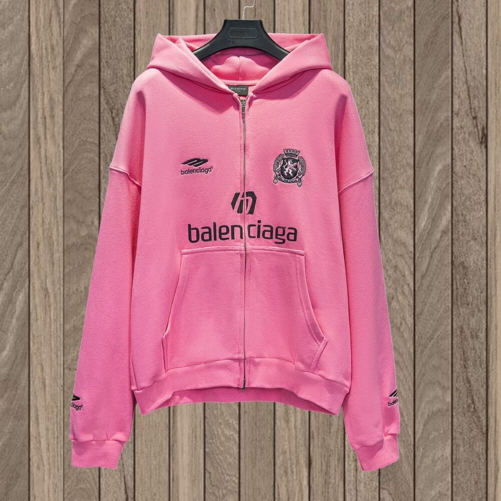 Balenciaga Pink Hooded Sweatshirt